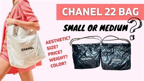 chanel 22 size comparison|the chanel 22.